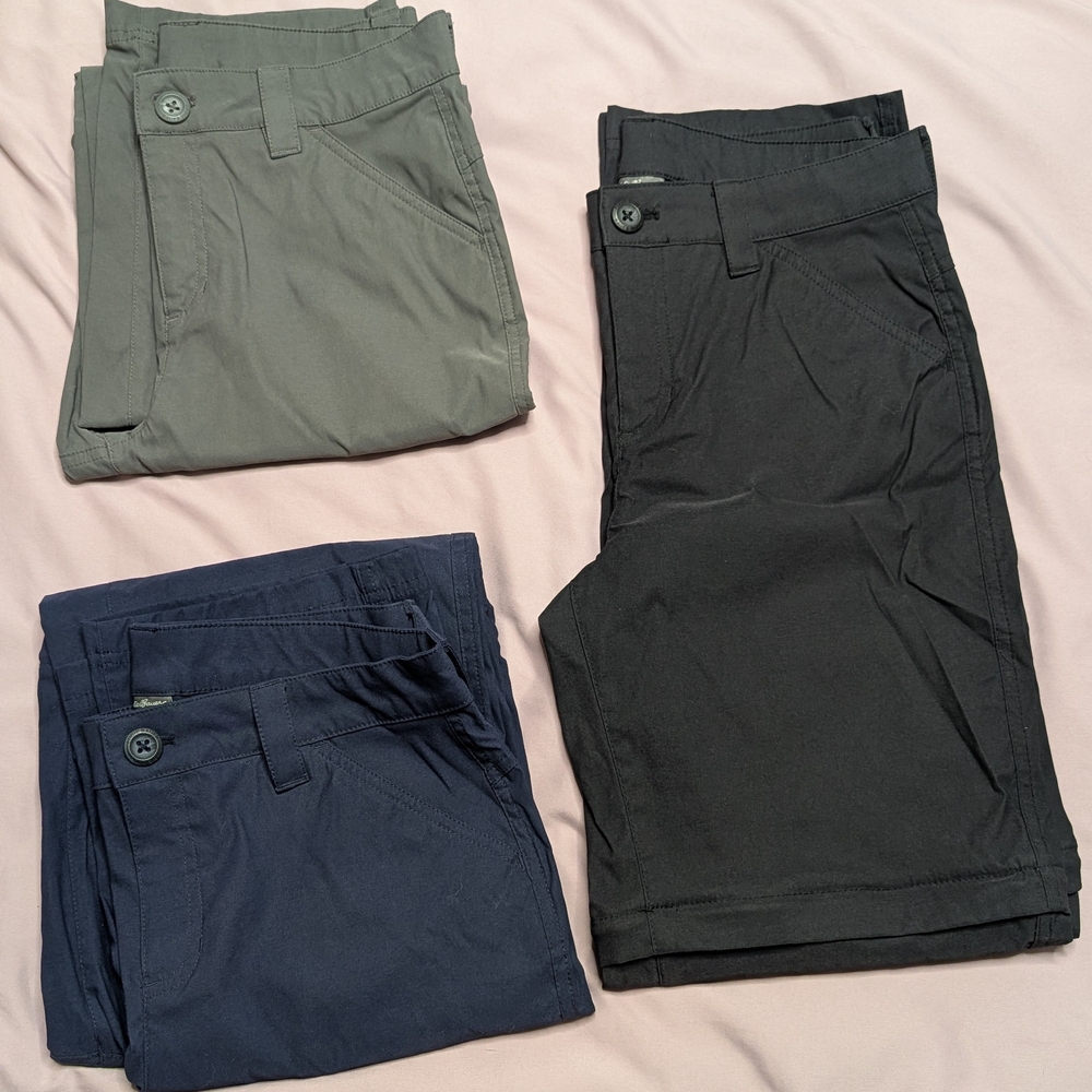 Eddie Bauer Women's Hiking Pants Set Of 3 Zip Away